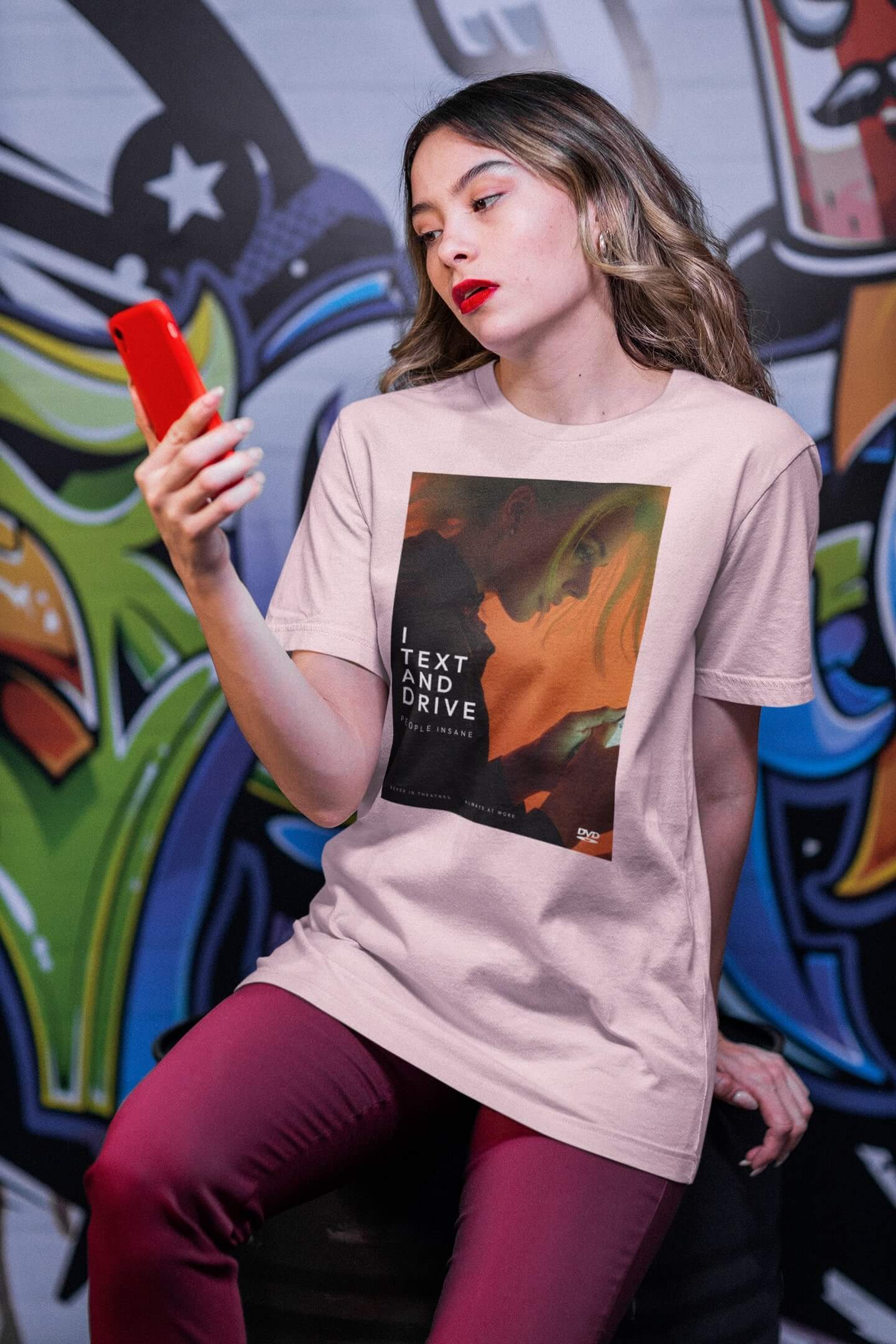 I Text and Drive People Insane unisex t-shirt for the emotionally multitasking