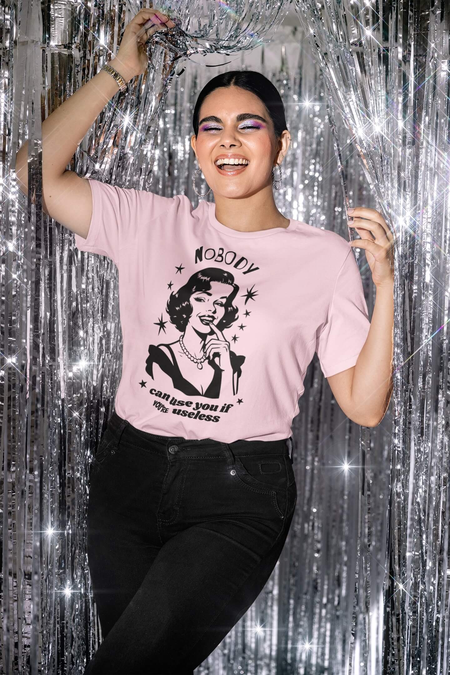 Nobody can use you if you’re useless unisex t-shirt for the peacefully unbothered