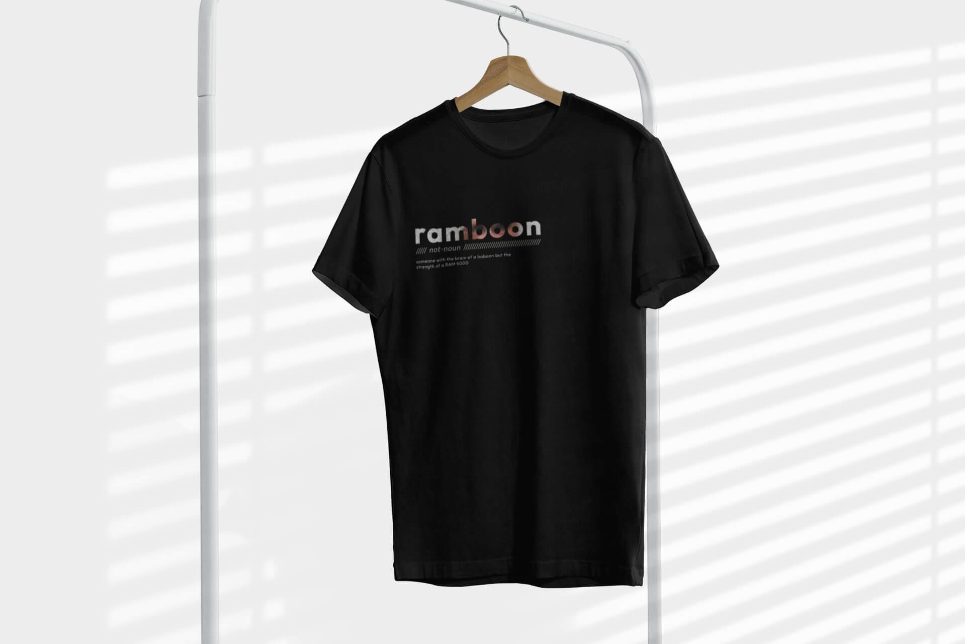 Ramboon unisex t-shirt for the strong, stubborn, and slightly confused