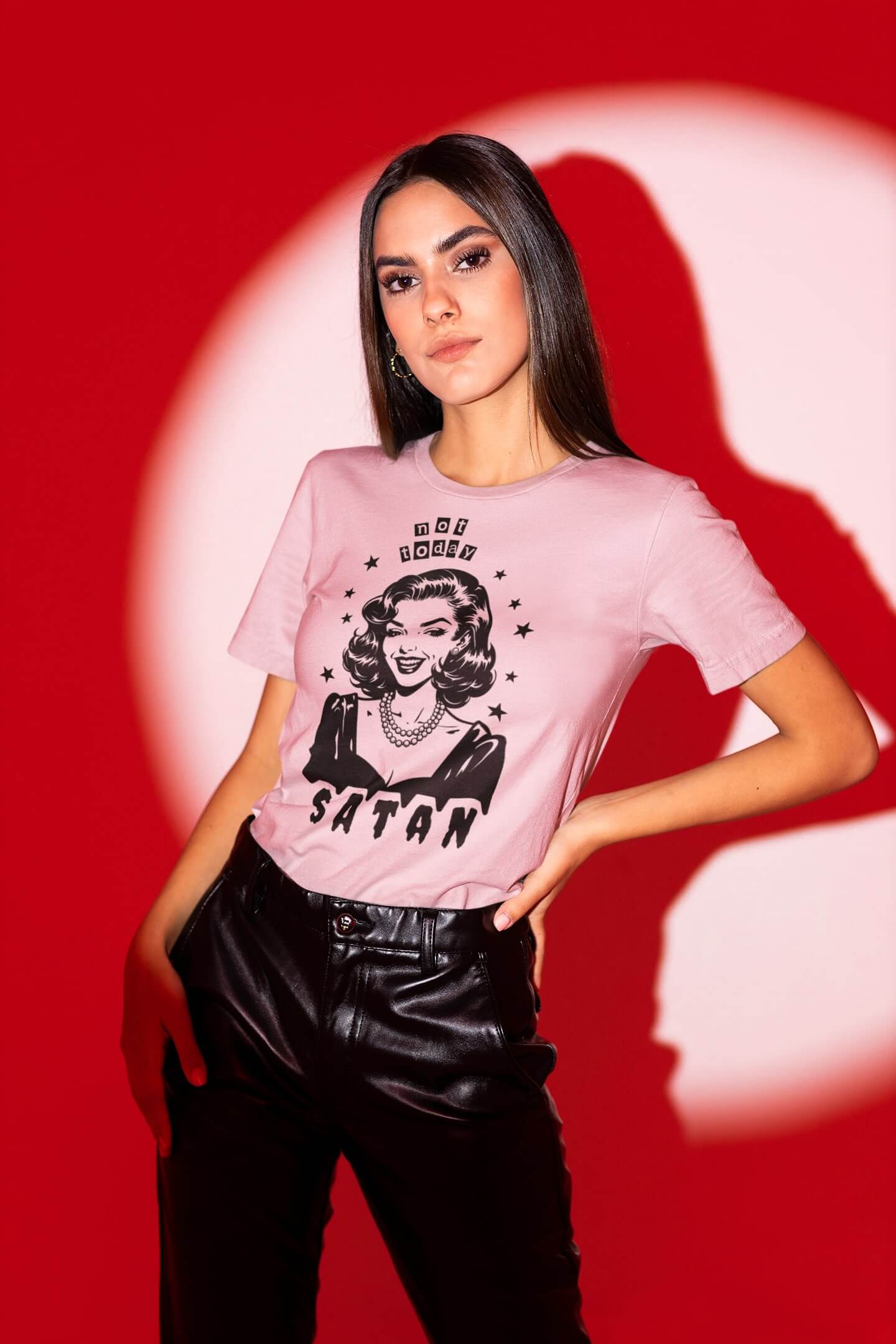 Not today Satan unisex t-shirt for the classy, calm, slightly possessed