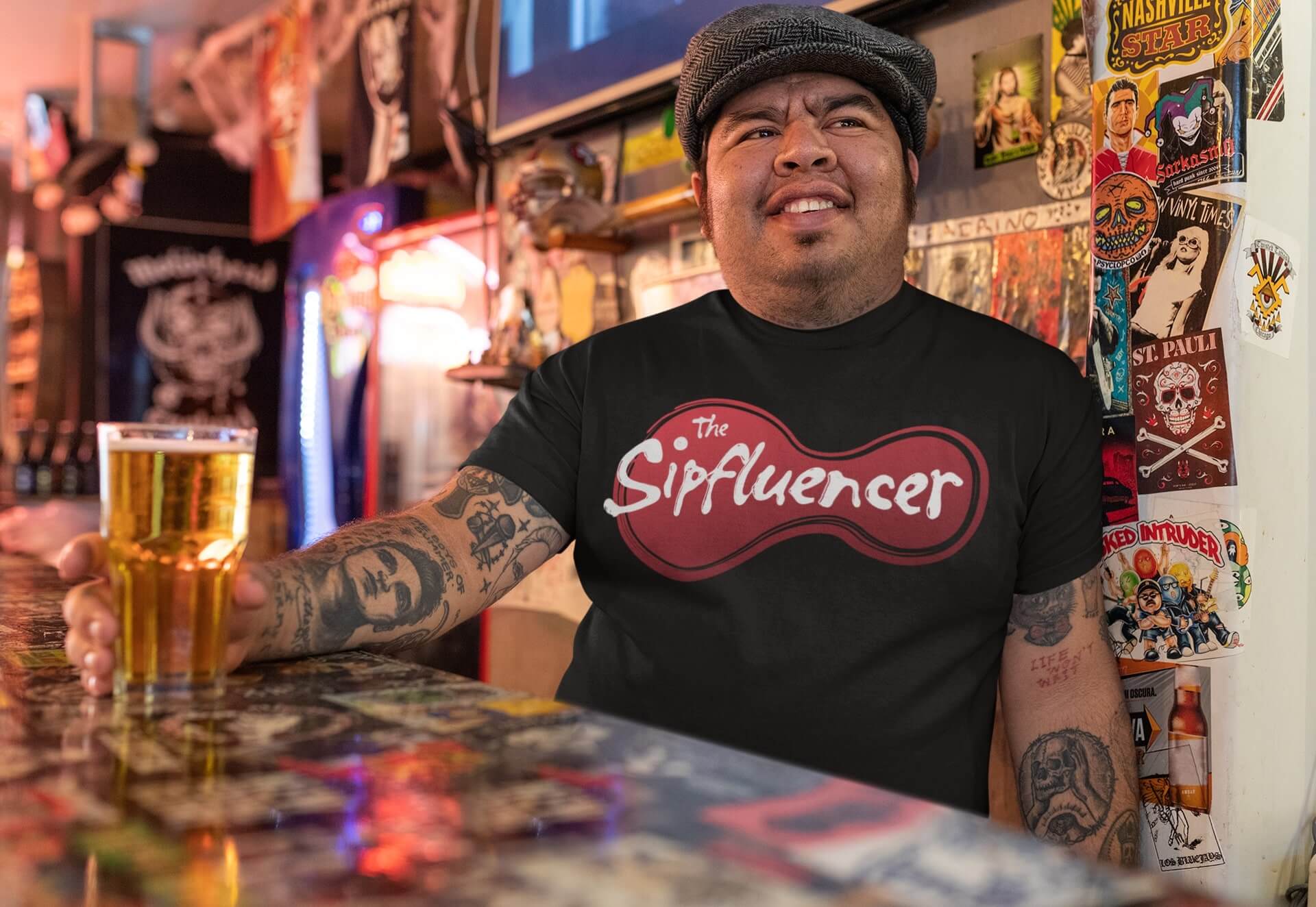 The Sipfluencer unisex t-shirt for the taste trendsetters