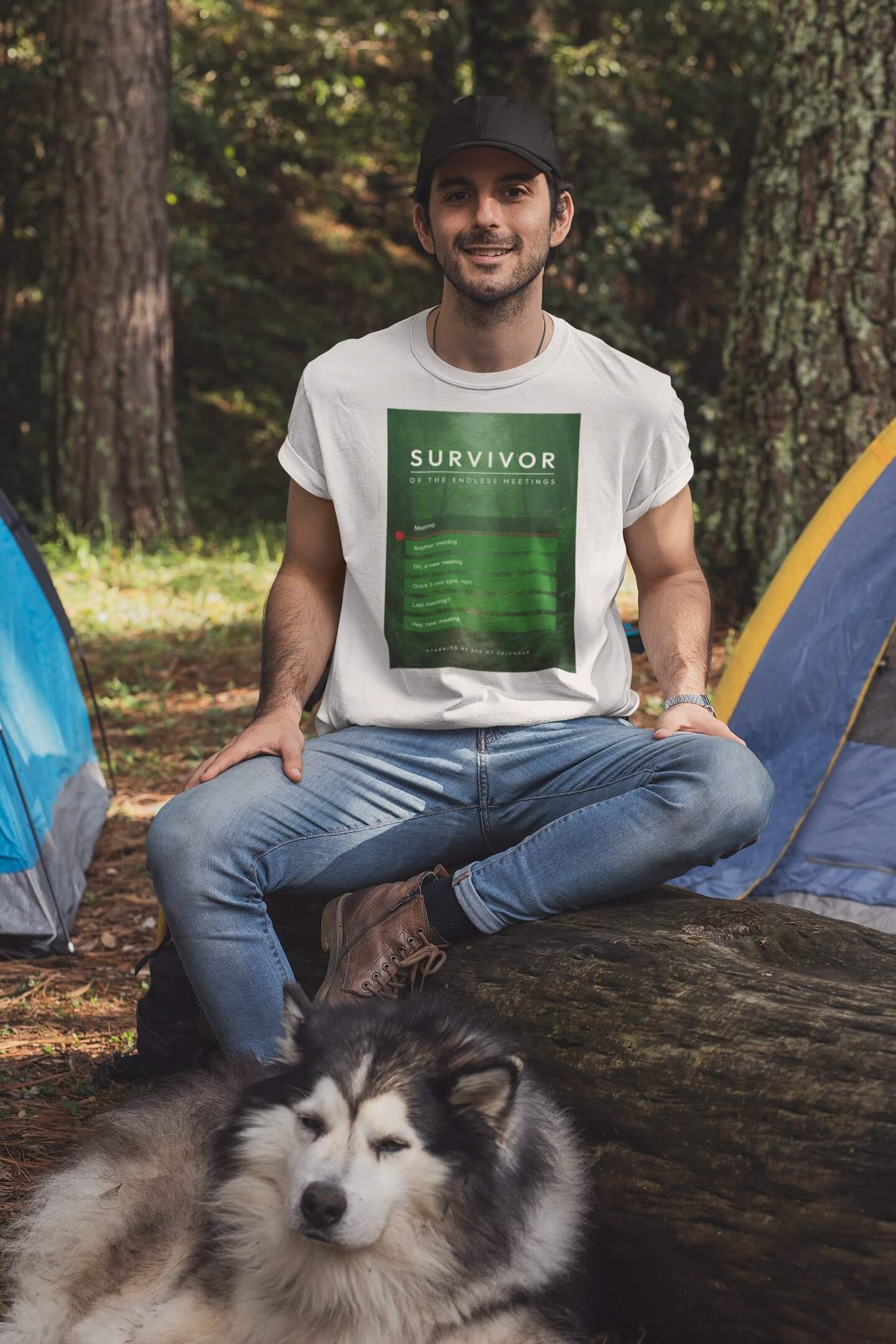 Survivor of the Endless Meetings unisex t-shirt for the corporate warriors