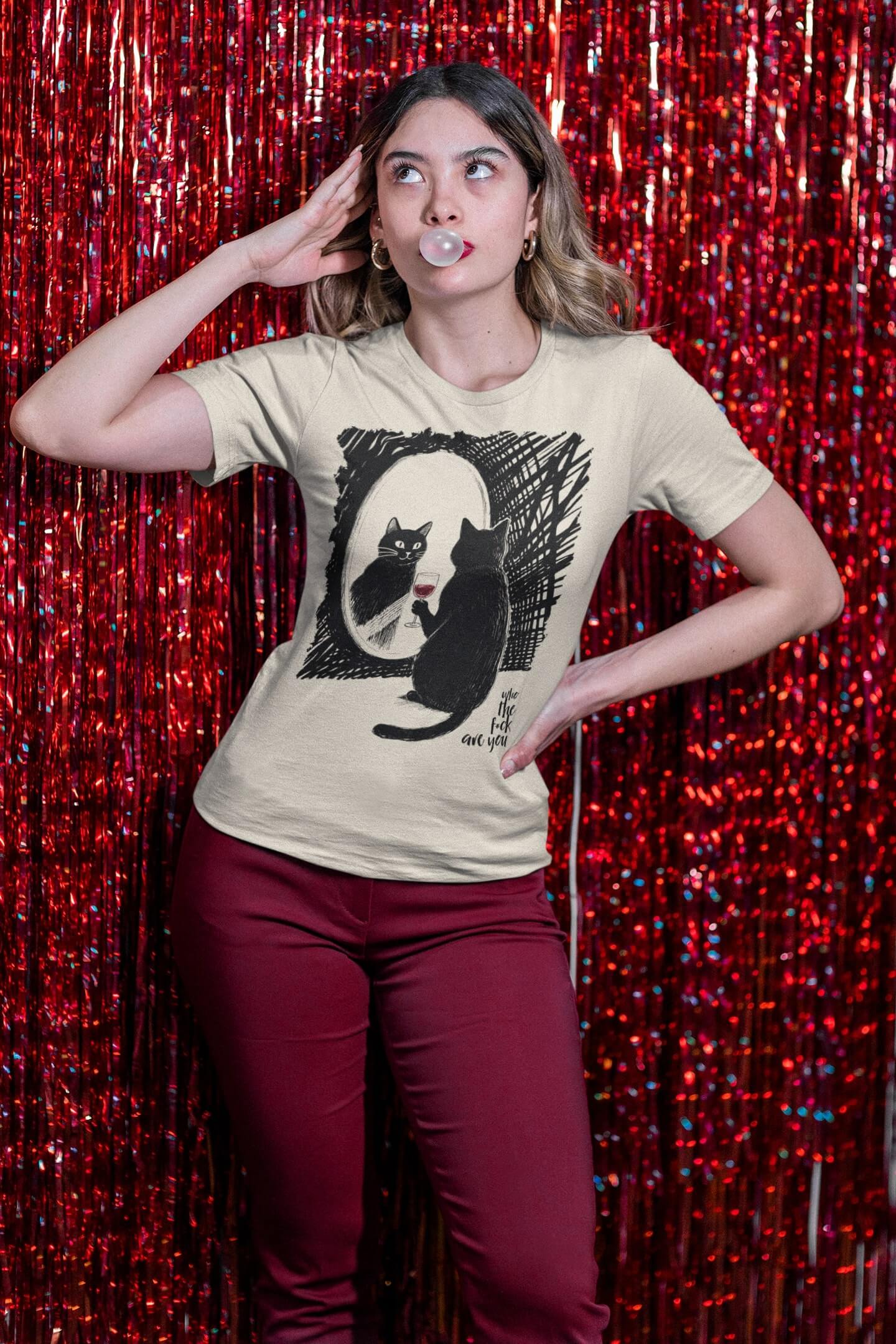 Who the f*ck are you unisex t-shirt for the self-aware, confused, and slightly fabulous