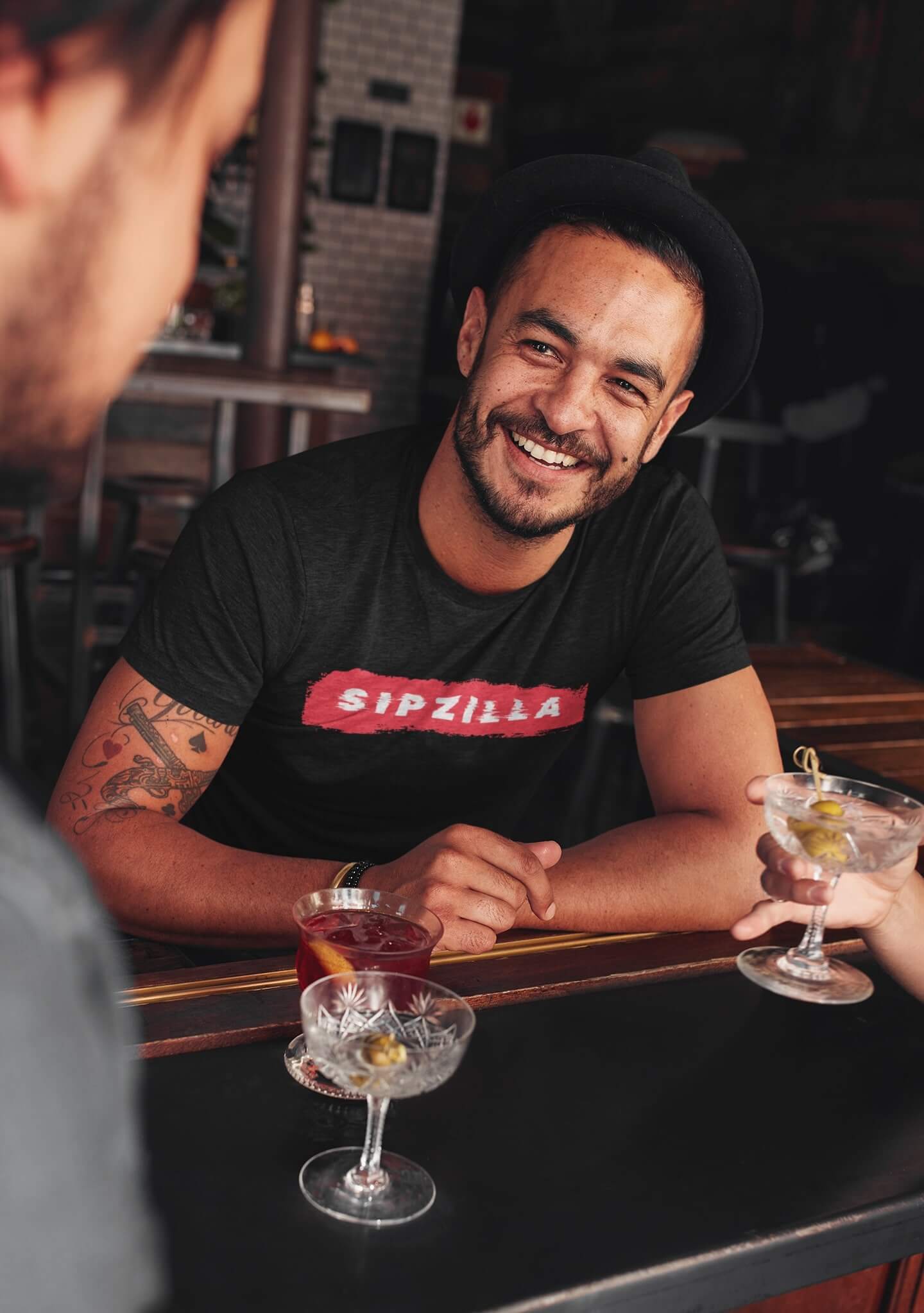 Sipzilla unisex t-shirt for the friendly beverage monster